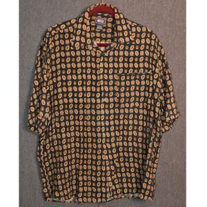 Montello Short Sleeve Men's Large Button Up Short Sleeve Shirt Korea Made